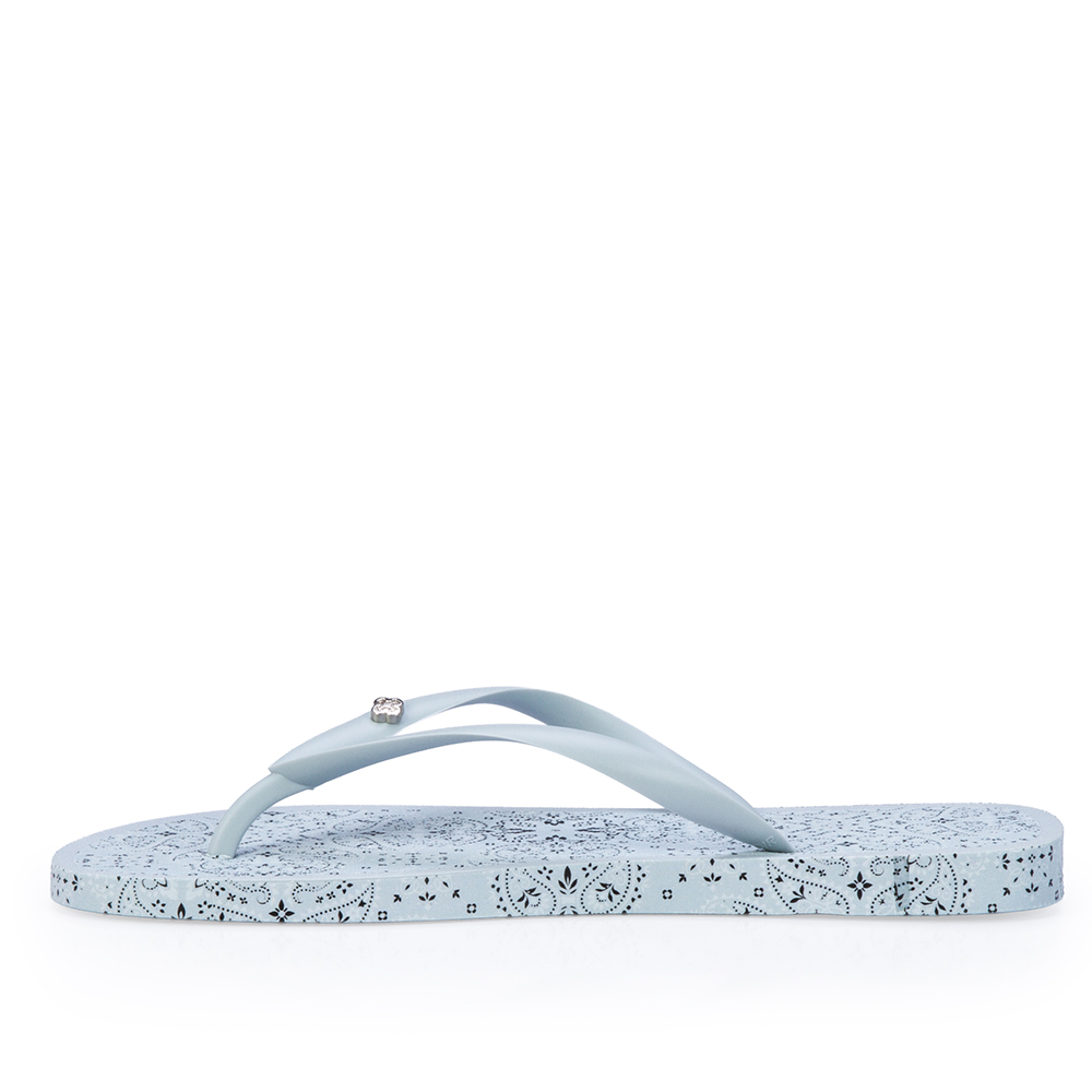 CHINELO DE DEDO ESTAMPA PAISLEY AZUL TURMALINA image number 2