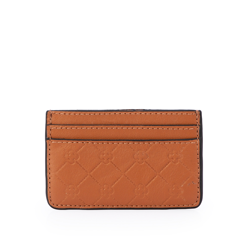 PORTA CART&Atilde;O MONOGRAMA CARAMELO COURO image number 0