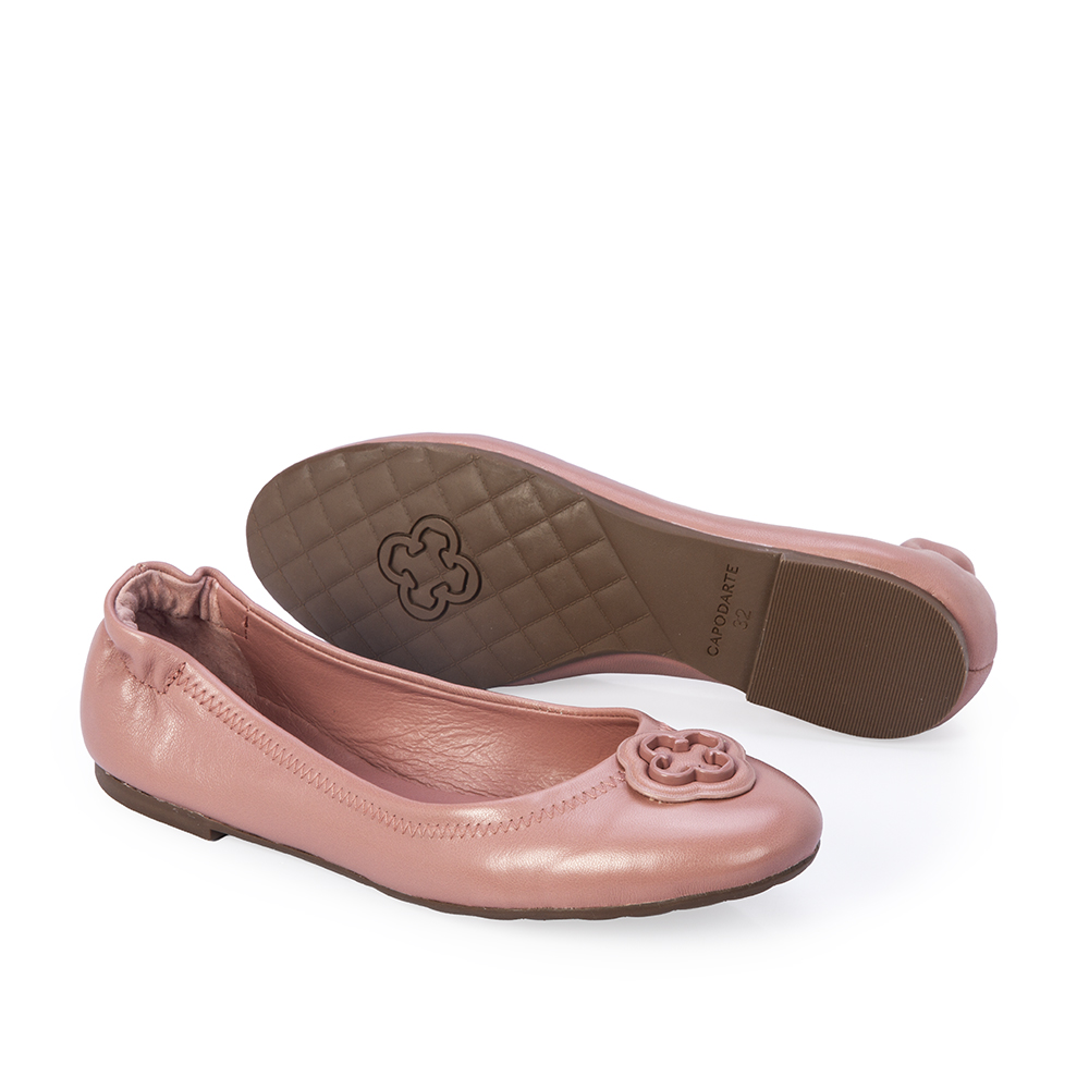 SAPATILHA INFANTIL DE COURO MALVA CATHERINE image number 3