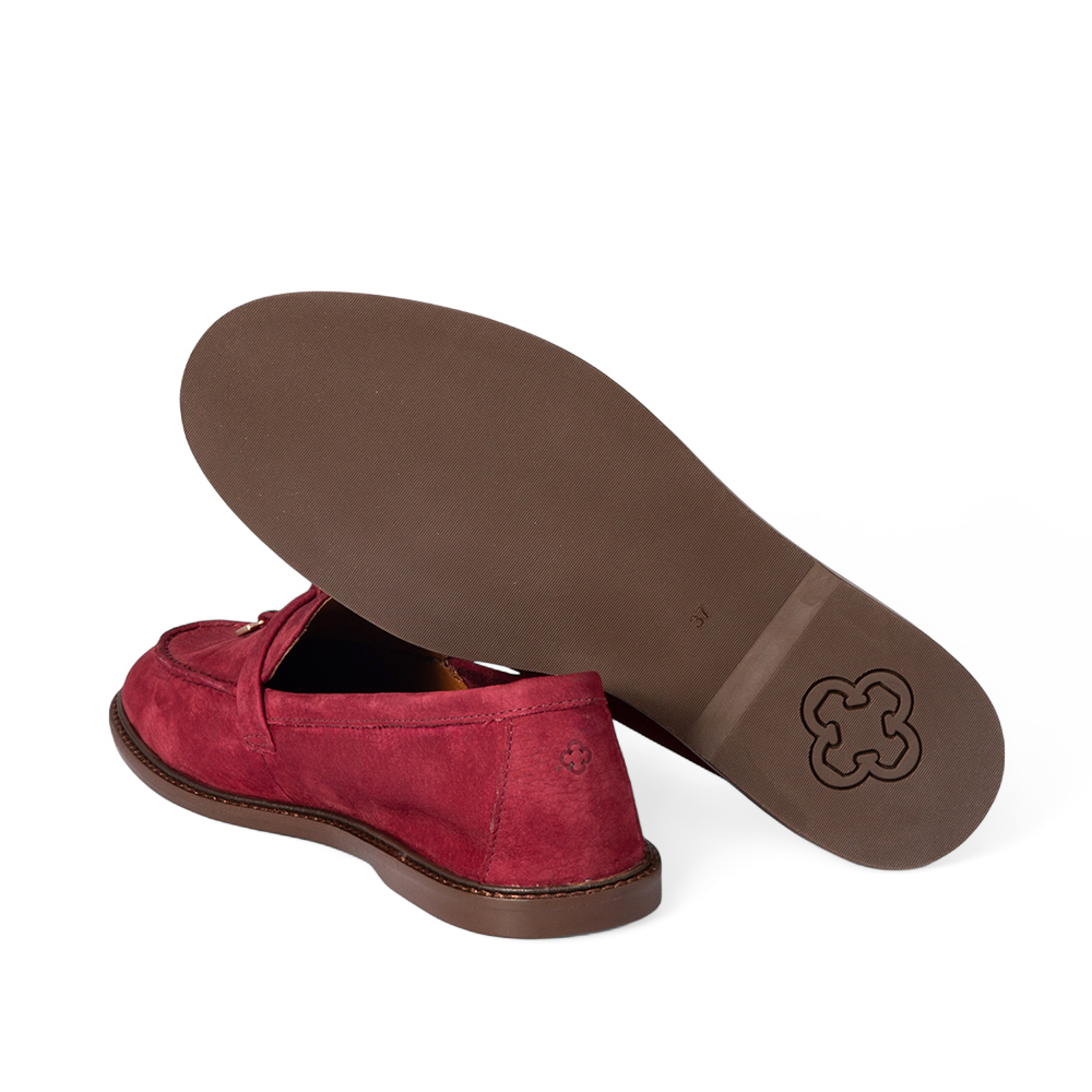 LOAFER MOCASSIM COURO NOBUCK BORGONHA image number 3