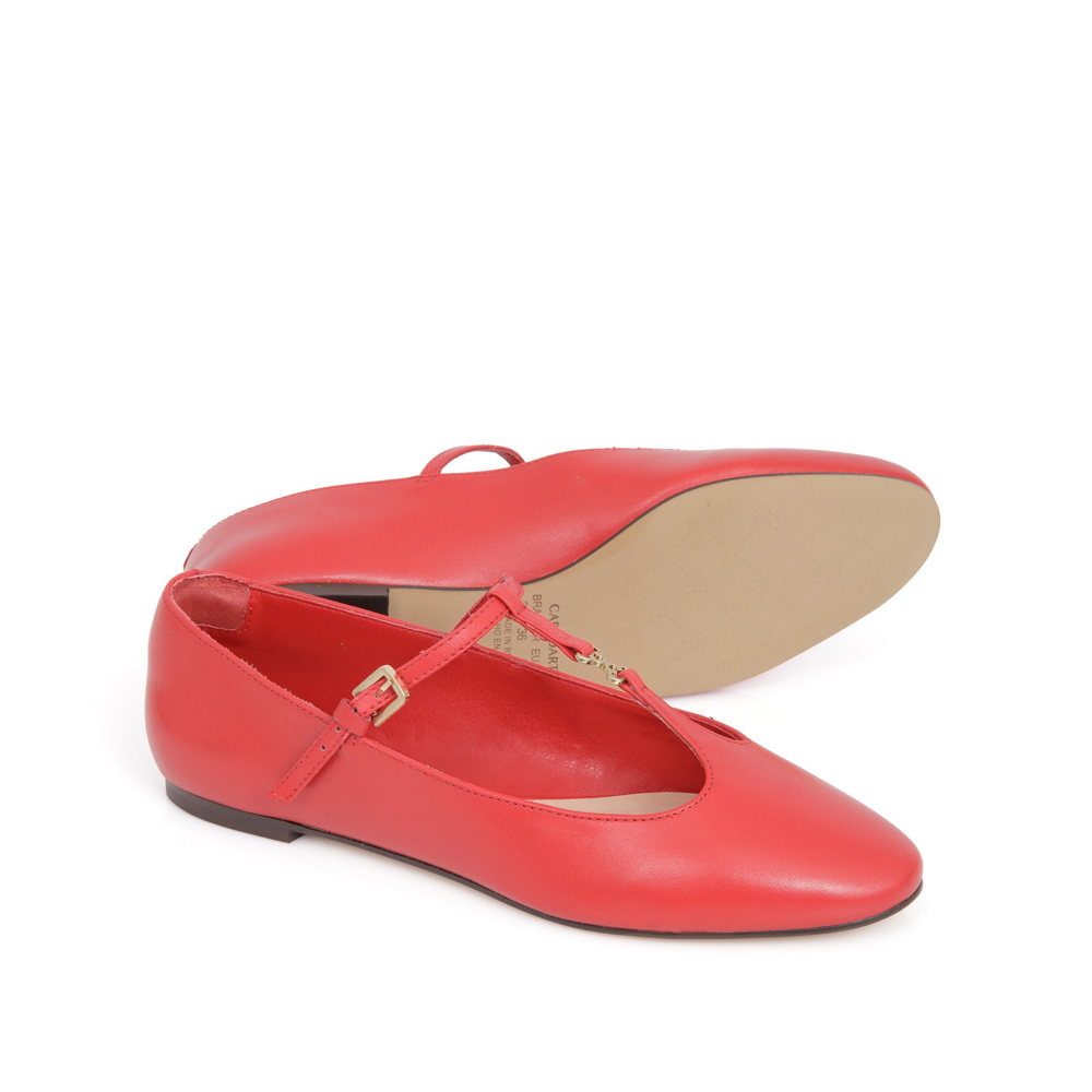 SAPATILHA COURO VERMELHA RUBI image number 3