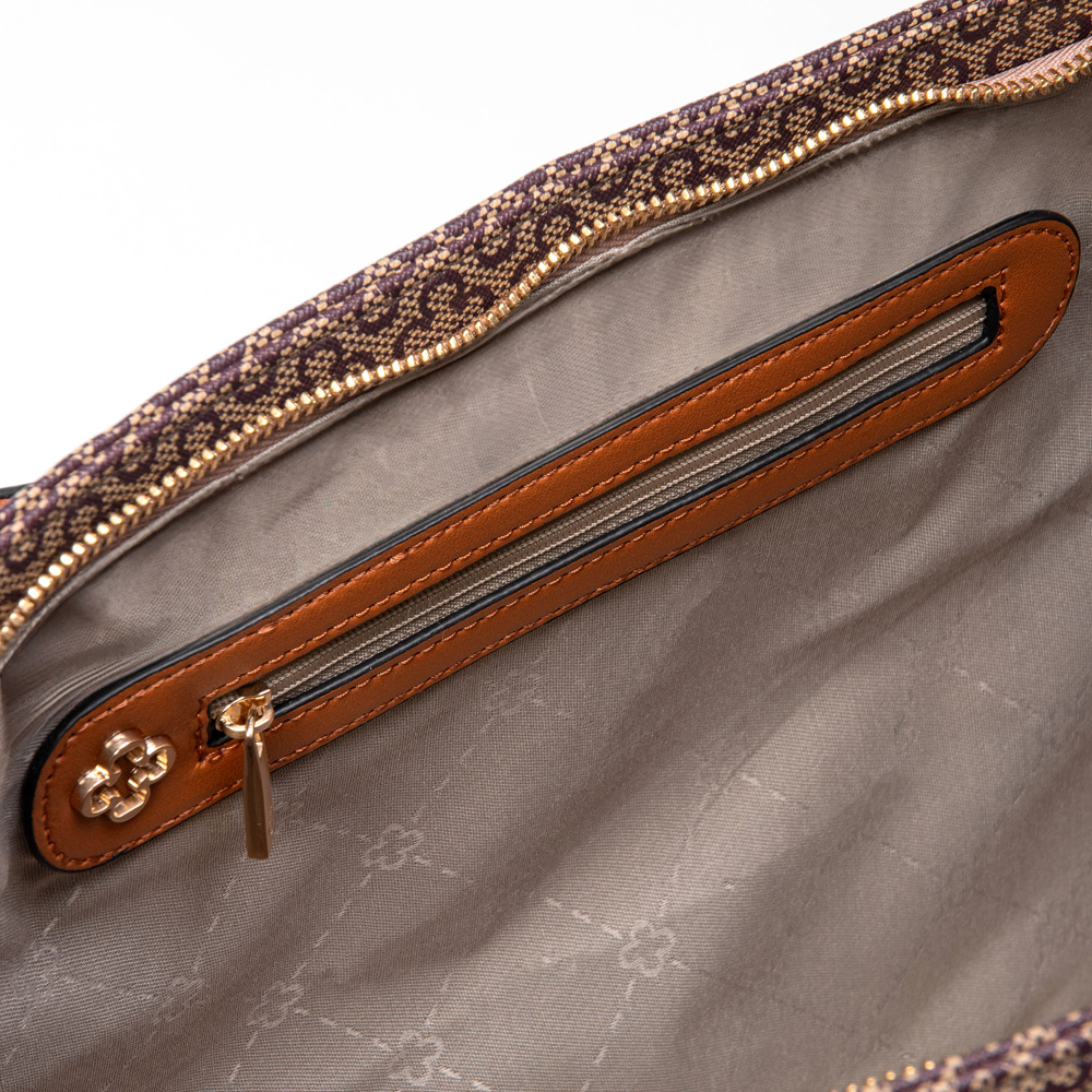 BOLSA GRANDE DONATA CARAMELO CAMEL SHOPPER image number 4