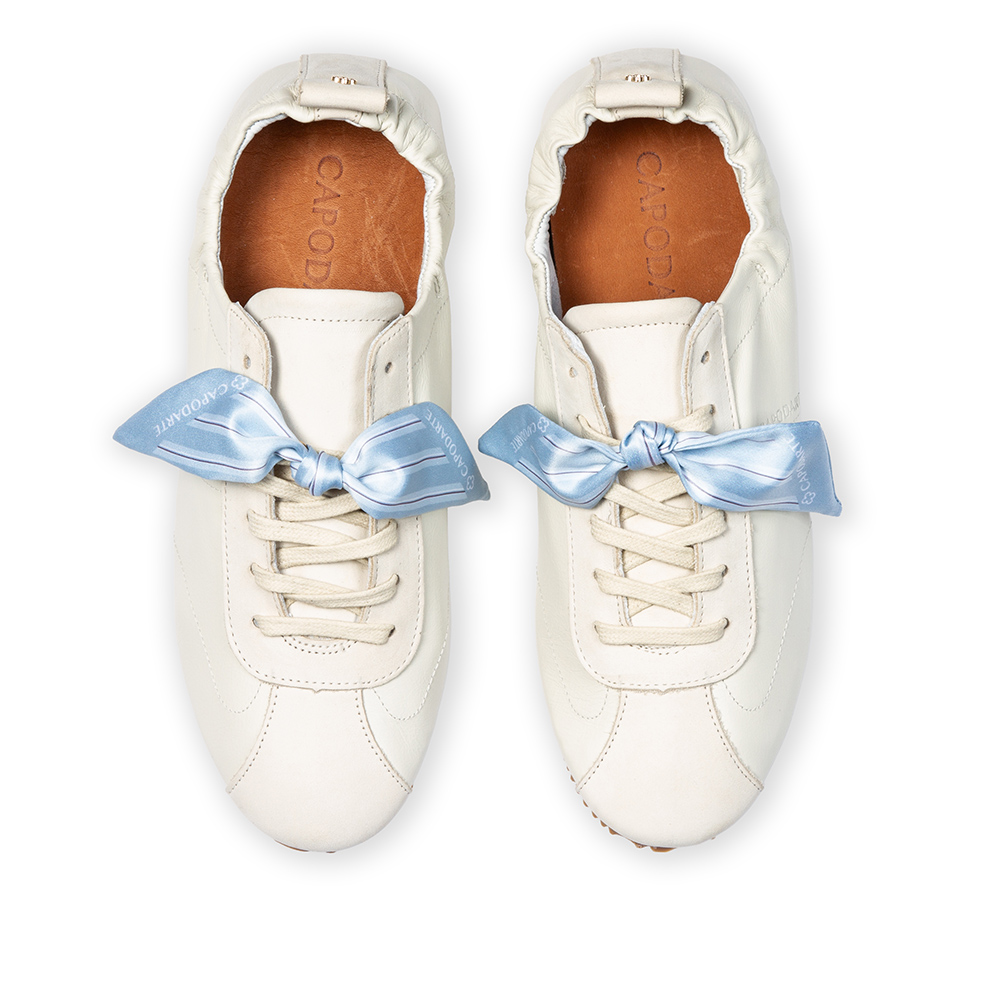 TÊNIS FEMININO BRANCO DUNA DE COURO BALLERINA SNEAKERS image number 4