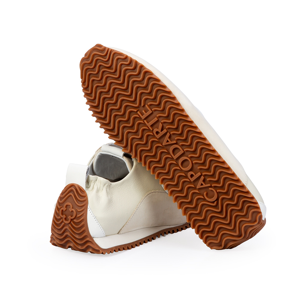 T&Ecirc;NIS FEMININO BRANCO DUNA DE COURO SNEAKERS image number 3