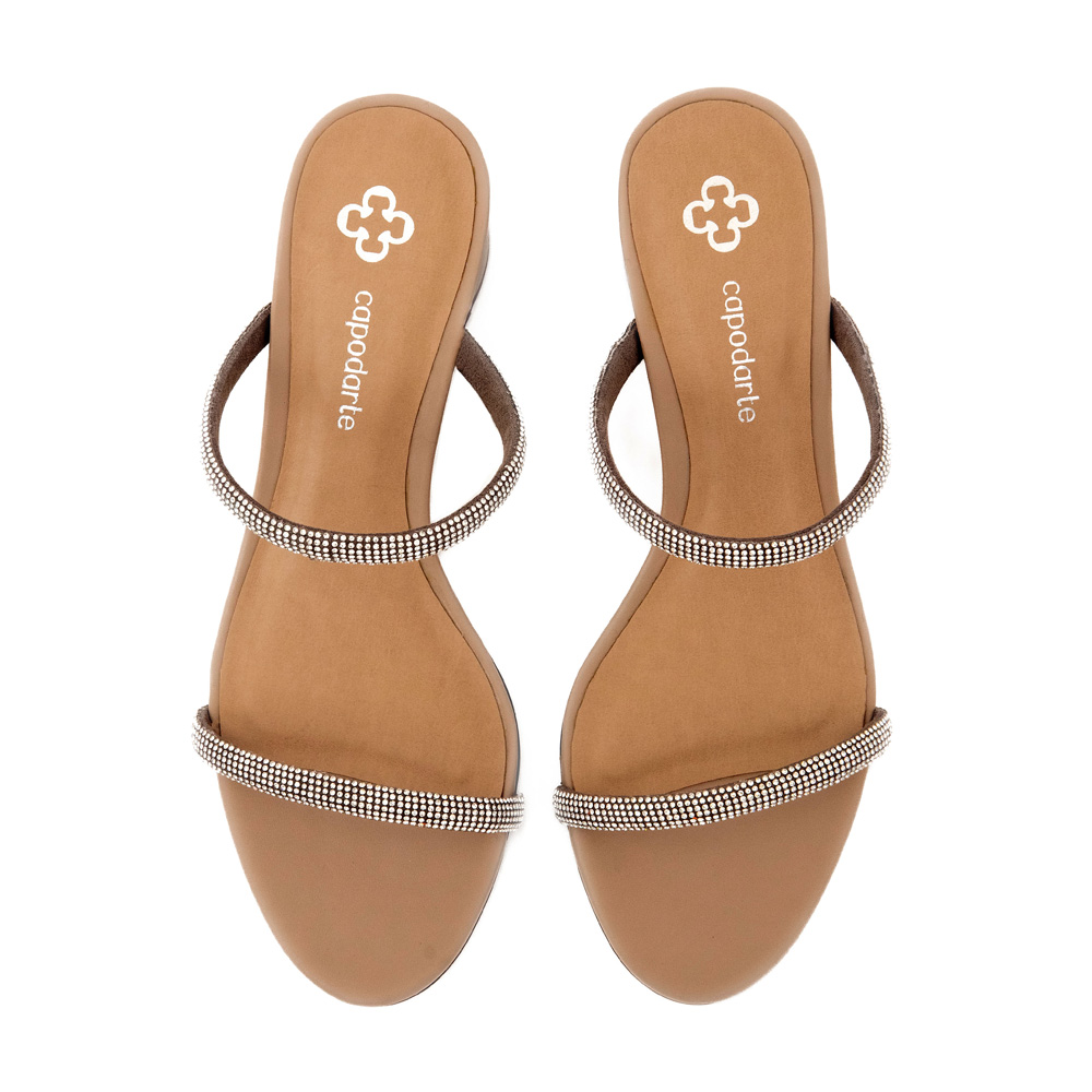 MULE SALTO BLOCO PRATA STRASS image number 4