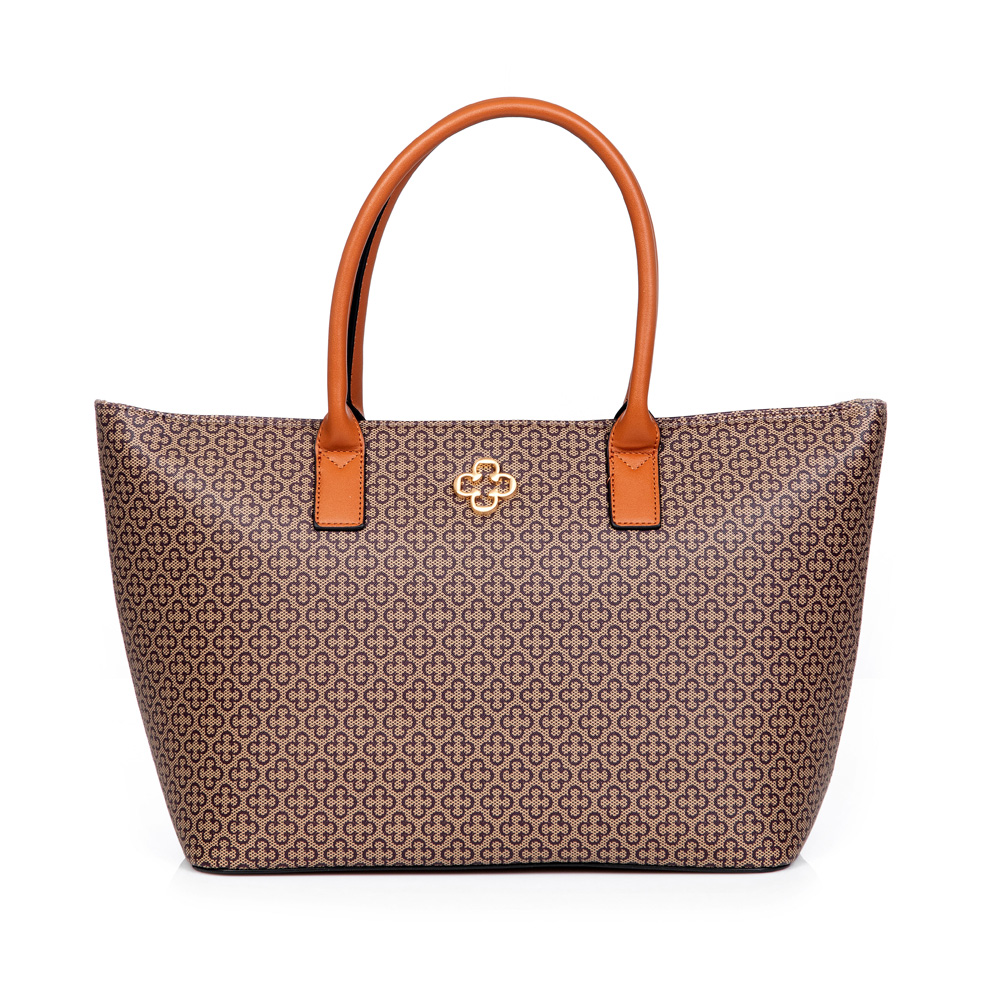 BOLSA GRANDE DONATA CARAMELO CAMEL SHOPPER image number 0