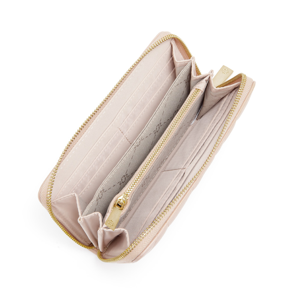 CARTEIRA FEMININA PEQUENA MATELASS&Ecirc; BEGE image number 4