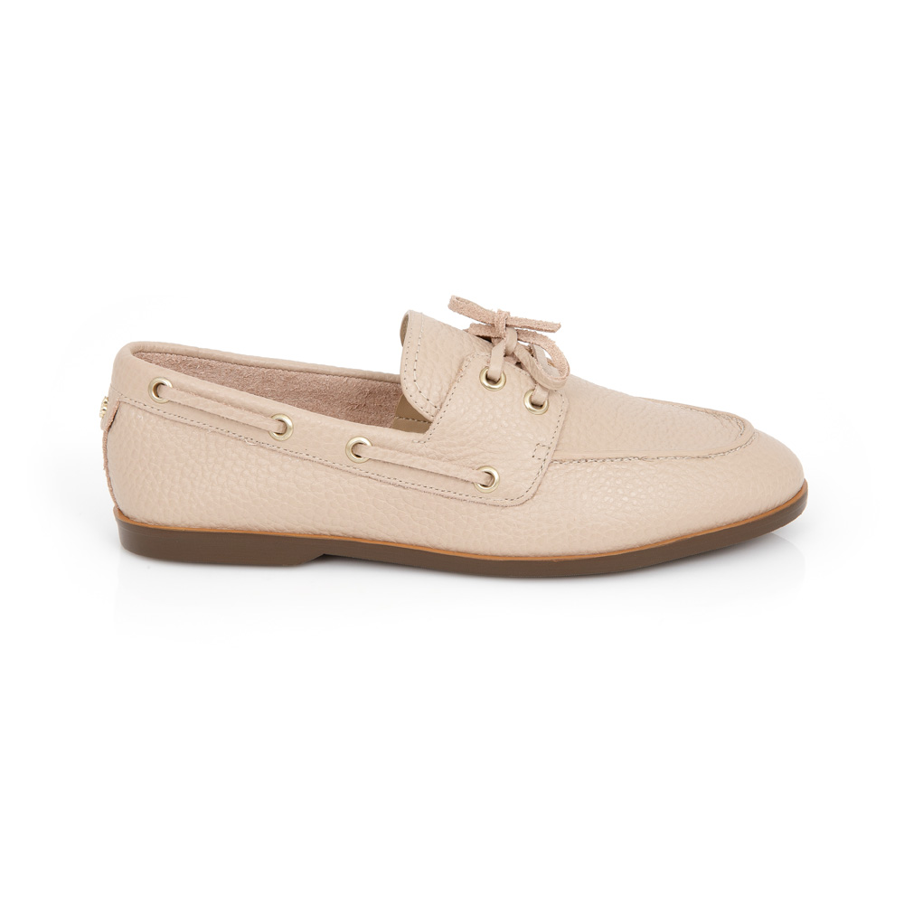 LOAFER MOCASSIM NUDE SEDA DE COURO image number 0