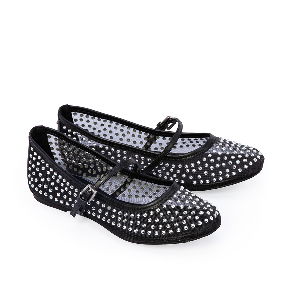 SAPATILHA INFANTIL TELA PRETA TIRA FIVELA image number 1