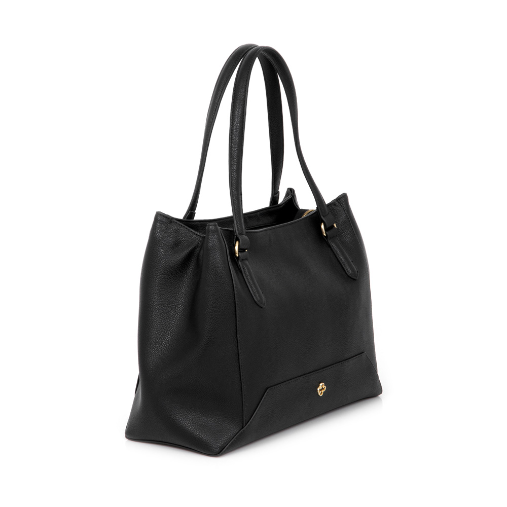 BOLSA M&Eacute;DIA PRETA SHOPPER image number 2