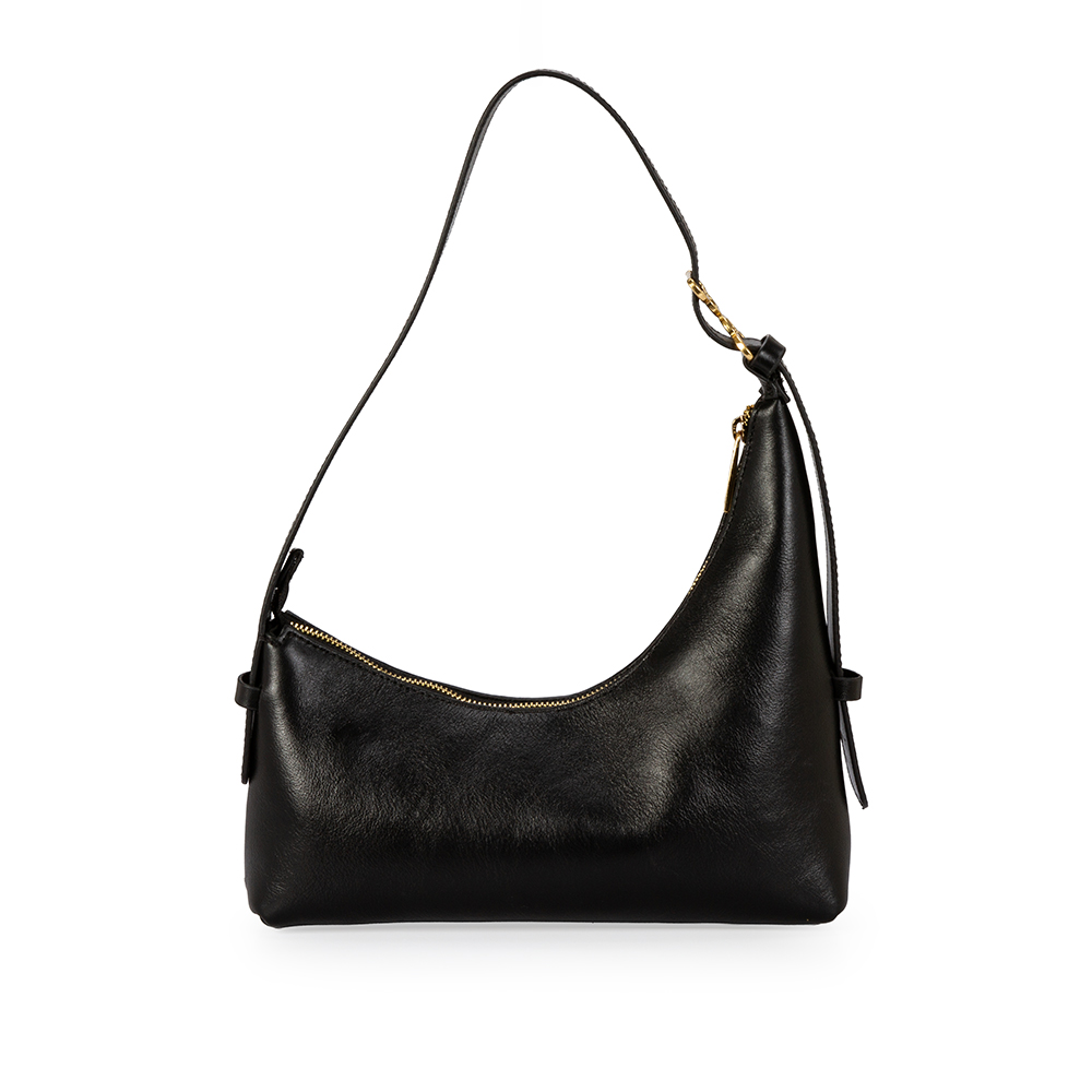 BOLSA SHOULDER BAG COURO PRETA image number 2