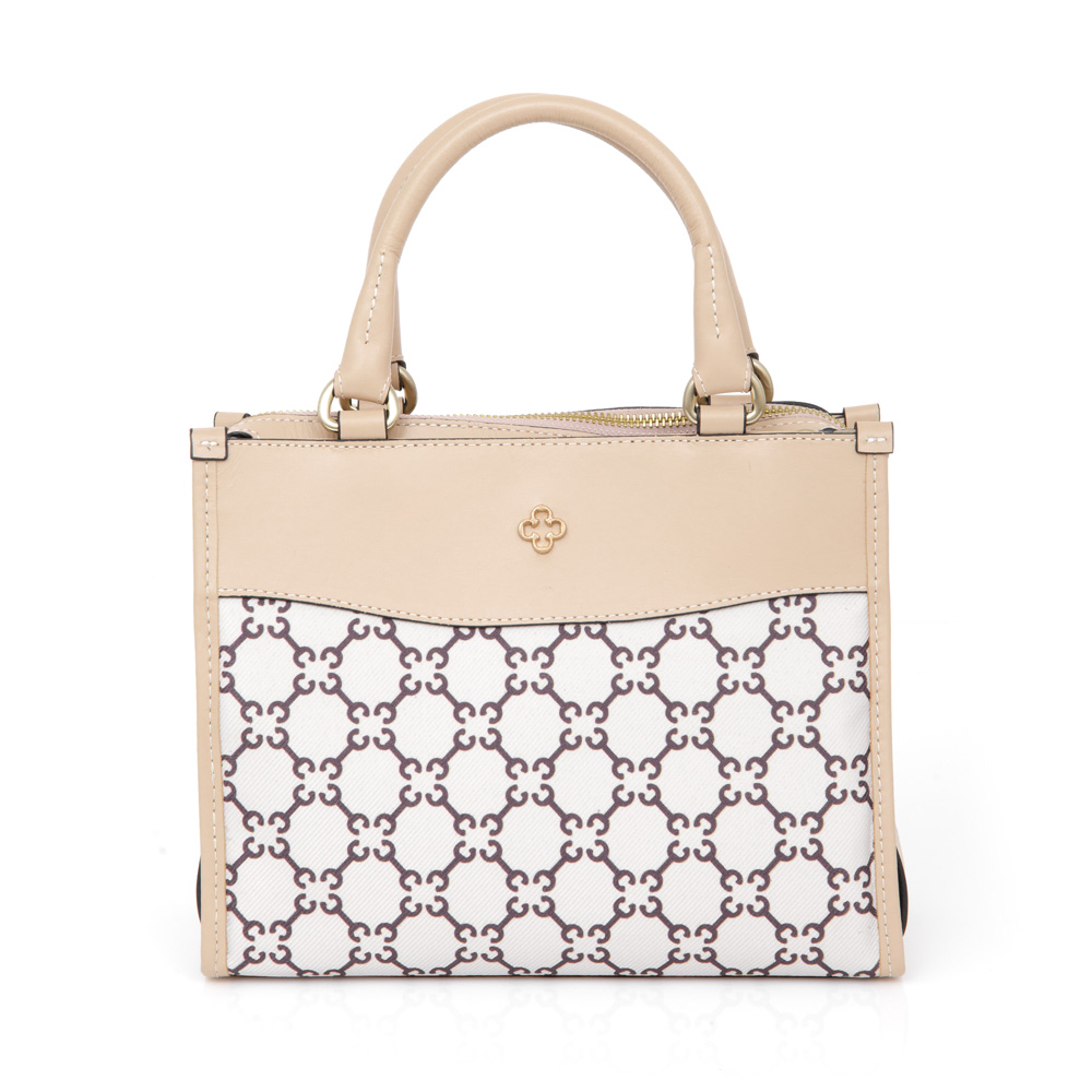 BOLSA TOTE NUDE MONOGRAMA MARROM AL&Ccedil;A TIRACOLO image number 0