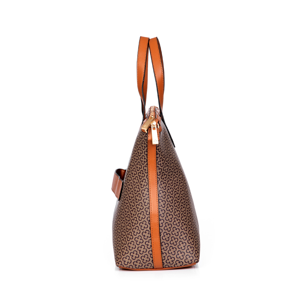 MALA DE MÃO GRANDE BEGE MONOGRAMA image number 1