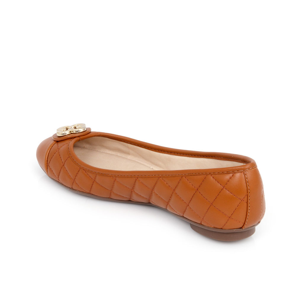 SAPATILHA CATHERINE MODERNIT&Aacute; CARAMELO CAMEL DE COURO image number 2