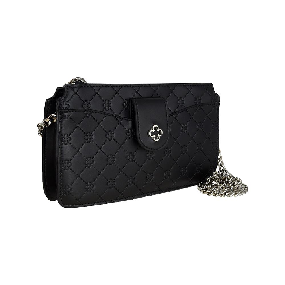 BOLSA PEQUENA PRETA MONOGRAMA AL&Ccedil;A CORRENTE image number 4