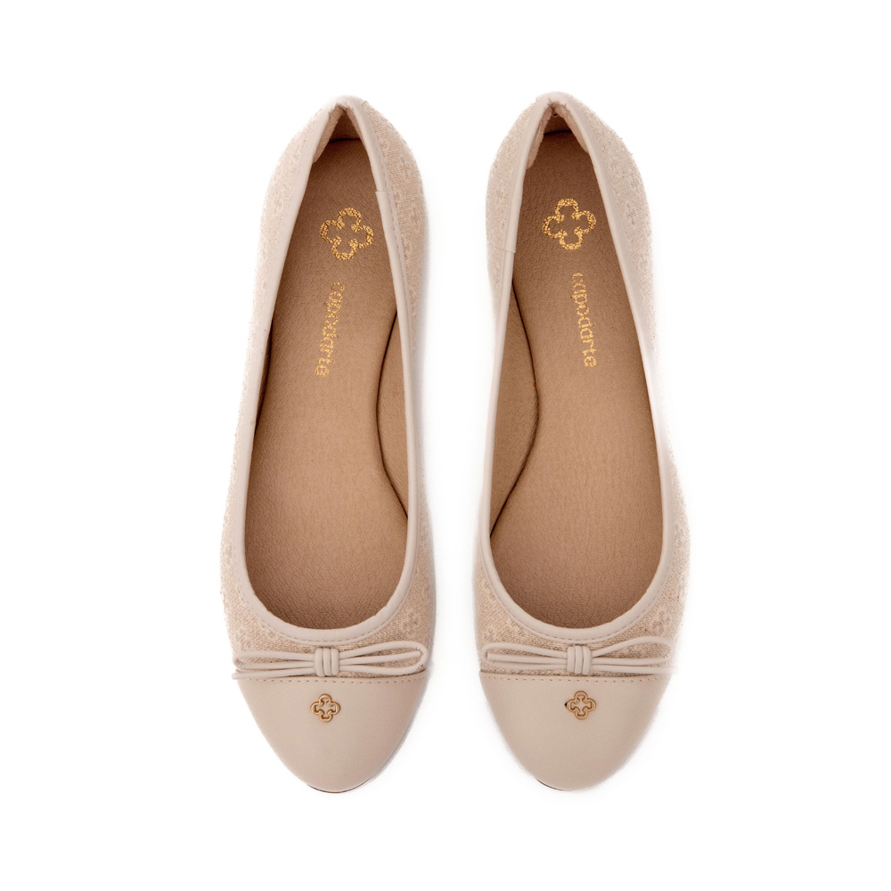 SAPATILHA BEGE R&Aacute;FIA MONOGRAMA image number 4