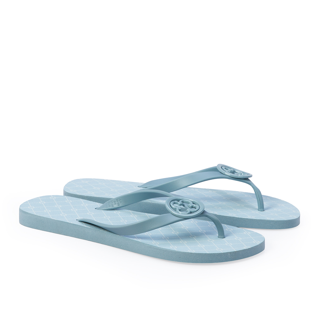 KIT CHINELO DE DEDO INJETADO E LEN&Ccedil;O AZUL image number 1