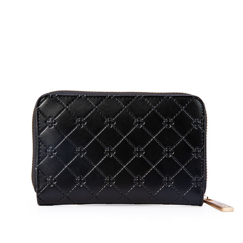 CARTEIRA FEMININA PRETA MONOGRAMA Z&Iacute;PER image number 2