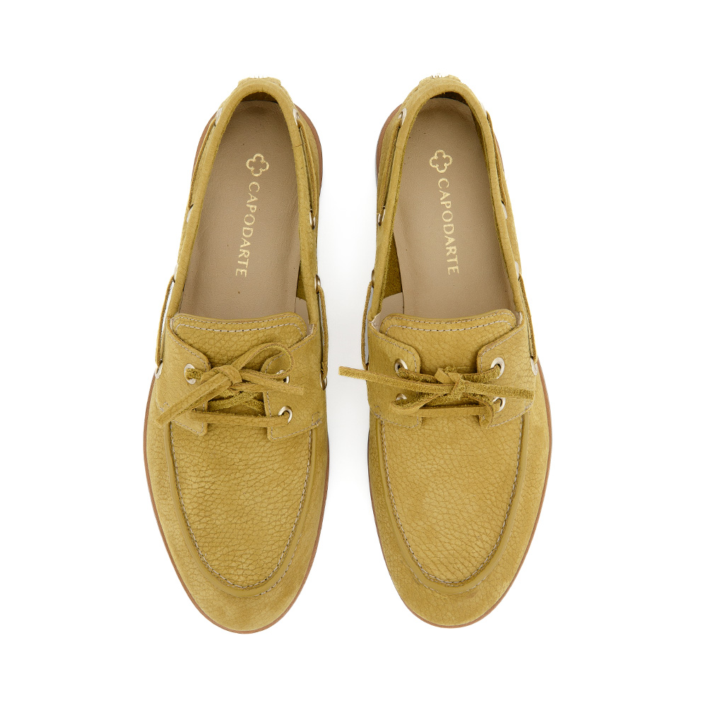 LOAFER MOCASSIM DE COURO NOBUCK AMARELO CITRINO image number 4