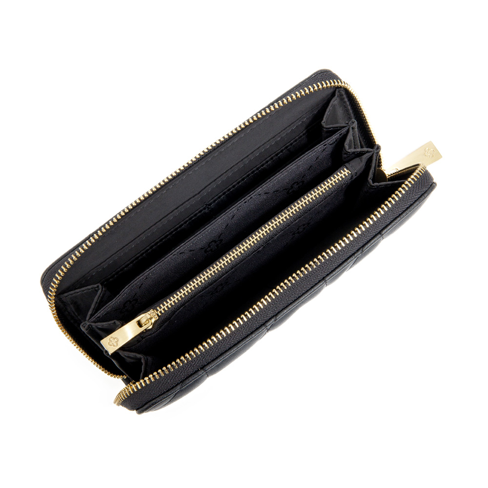 CARTEIRA FEMININA PEQUENA MATELASS&Ecirc; PRETA image number 4