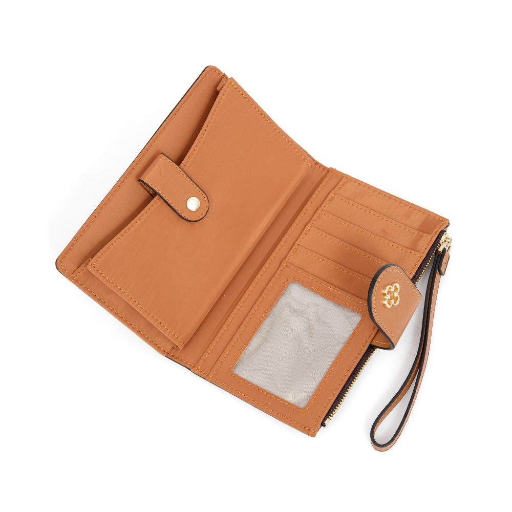 CARTEIRA FEMININA CARAMELO MONOGRAMA image number 3