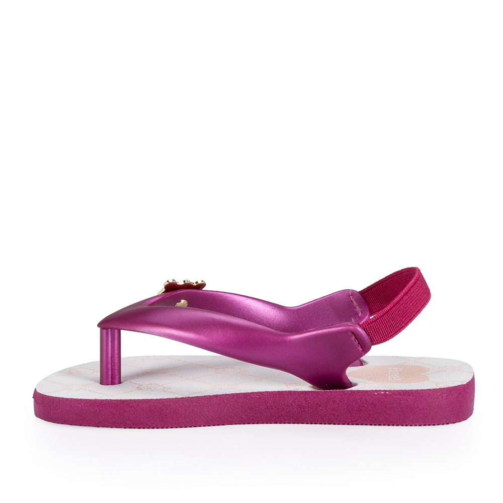 CHINELO BEB&Ecirc; ROSA F&Uacute;CSIA COM TIRA EL&Aacute;STICA INJETADO image number 2