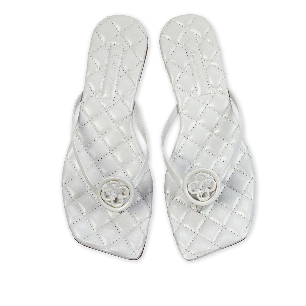 CHINELO RASTEIRO BRANCO COURO image number 4