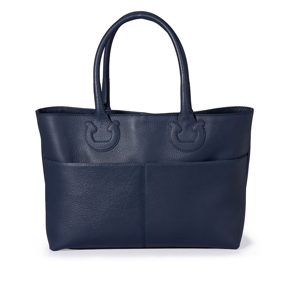 BOLSA SHOPPER DE COURO MARINHO+ PORTA NOTEBOOK 13 POLEGADAS image number 2