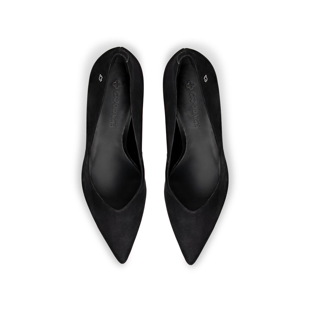 SCARPIN SALTO ALTO PRETO COURO NOBUCK image number 4