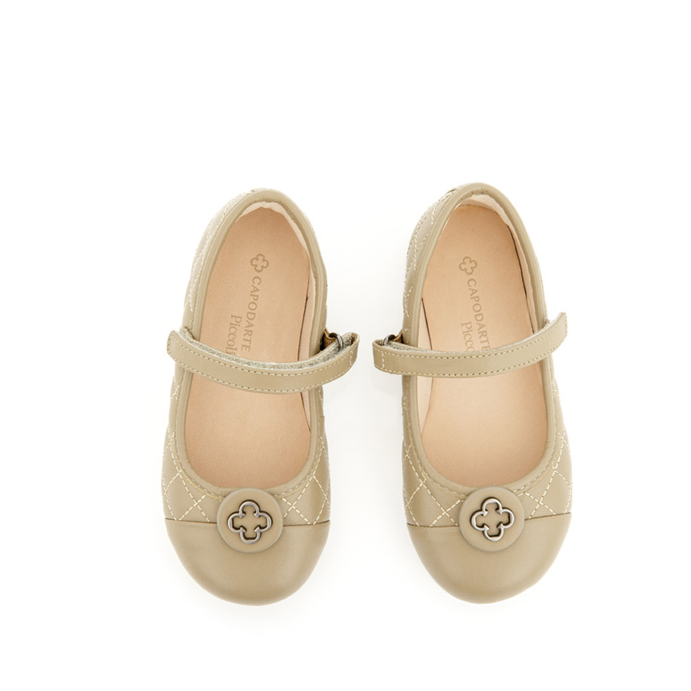 SAPATILHA BEB&Ecirc; VERDE ALBERO DE COURO MATELASS&Ecirc; VELCRO CATHERINE image number 4