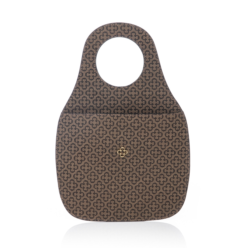 PORTA LIXO PARA CARRO BEGE MONOGRAMA image number 0