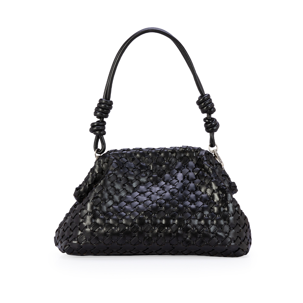 BOLSA PRETA DE COURO TRESS&Ecirc; CLUTCH image number 2