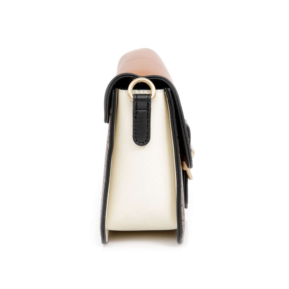 BOLSA PEQUENA TIRACOLO CARAMELO MONOGRAMA image number 2