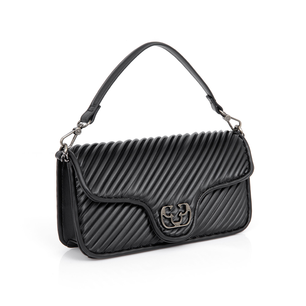 BOLSA PEQUENA PRETA COM ALÇA CORRENTE SHOULDER BAG image number 3