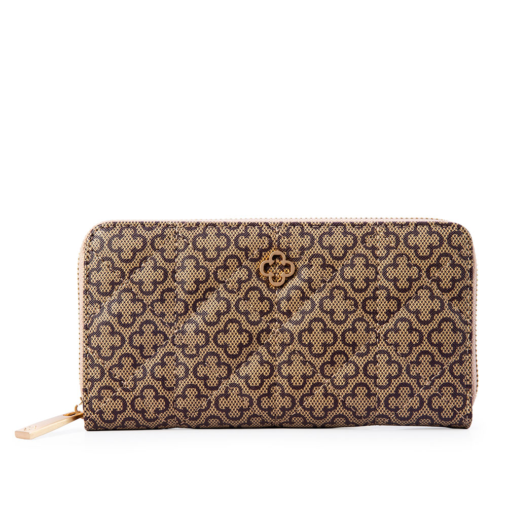 CARTEIRA FEMININA BEGE MONOGRAMA image number 0