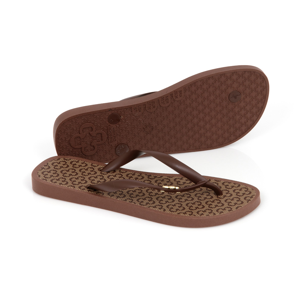 KIT CHINELO E CHAPÉU MARROM ÉBANO image number 2