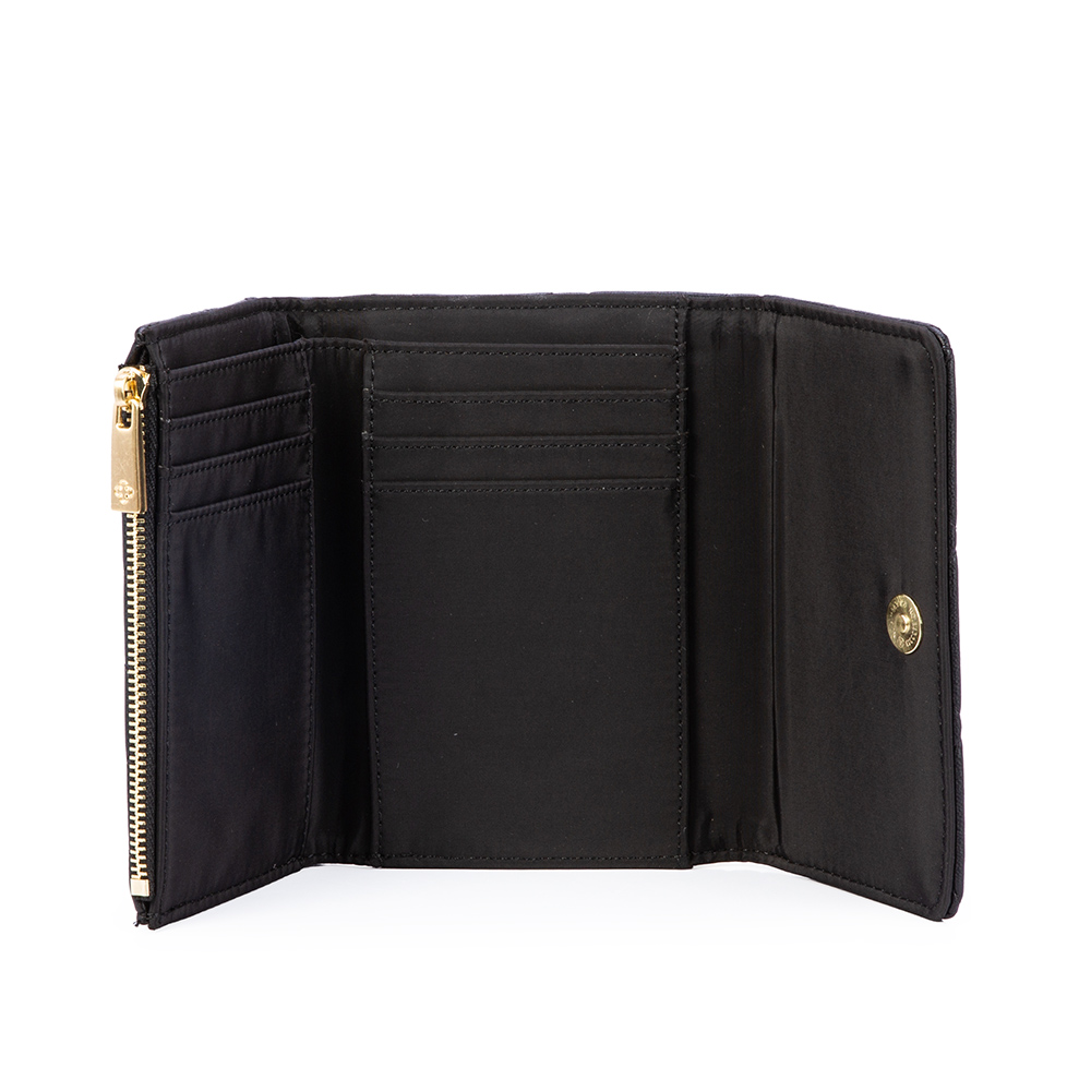 CARTEIRA PEQUENA PRETA MATELASS&Ecirc; image number 3