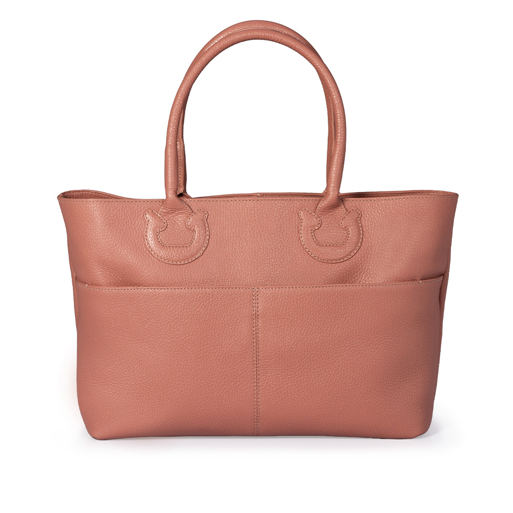 BOLSA SHOPPER DE COURO ROSA + PORTA NOTEBOOK 13 POLEGADAS image number 2