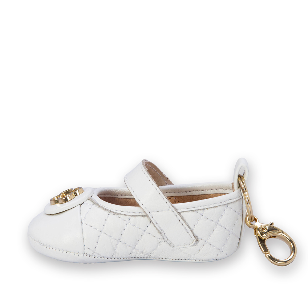 SAPATILHA RN BRANCA DE COURO MATELASS&Ecirc; COM VELCRO image number 2