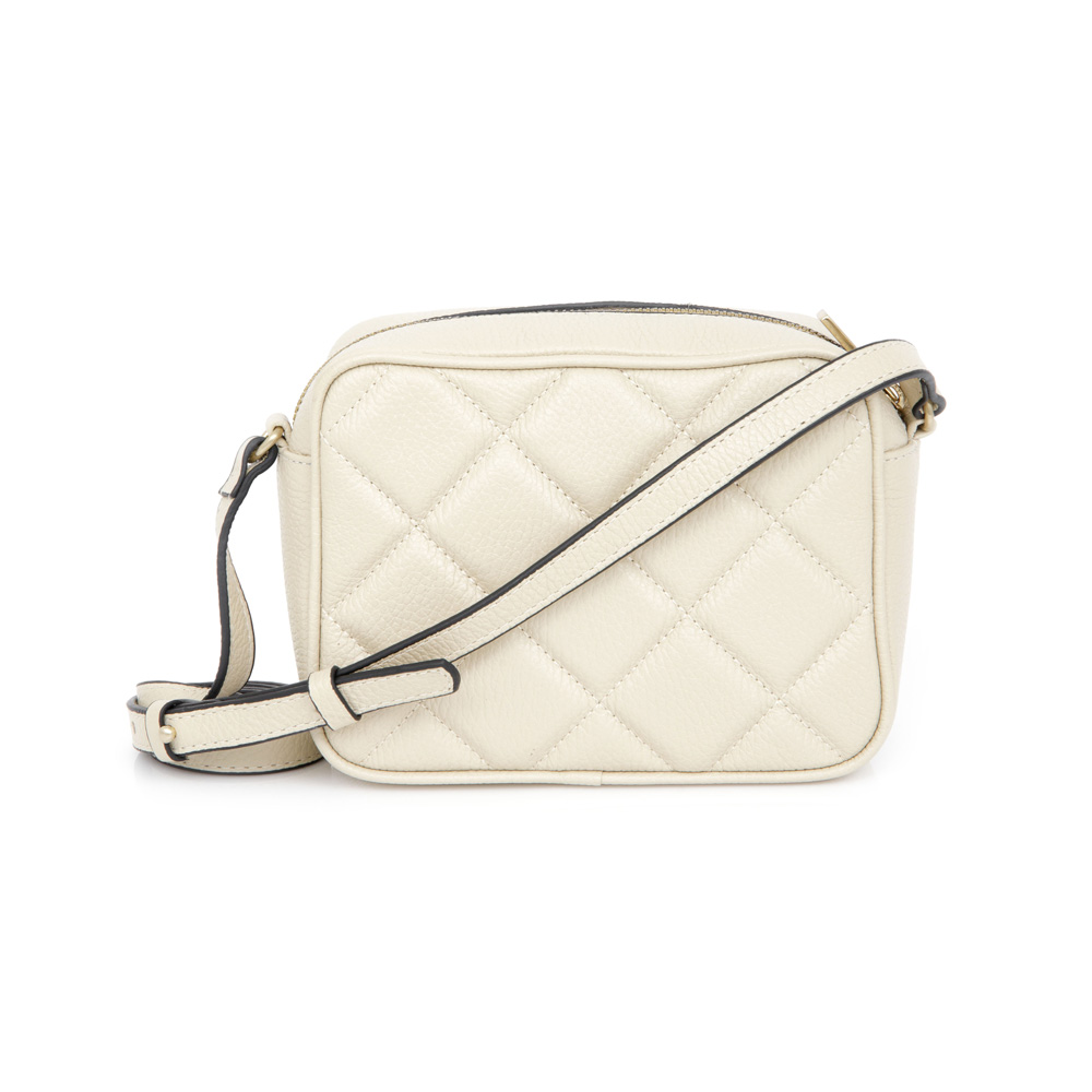 BOLSA PEQUENA TIRACOLO COURO BEGE image number 2