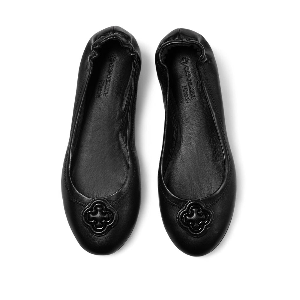 SAPATILHA INFANTIL PRETA DE COURO CATHERINE image number 4