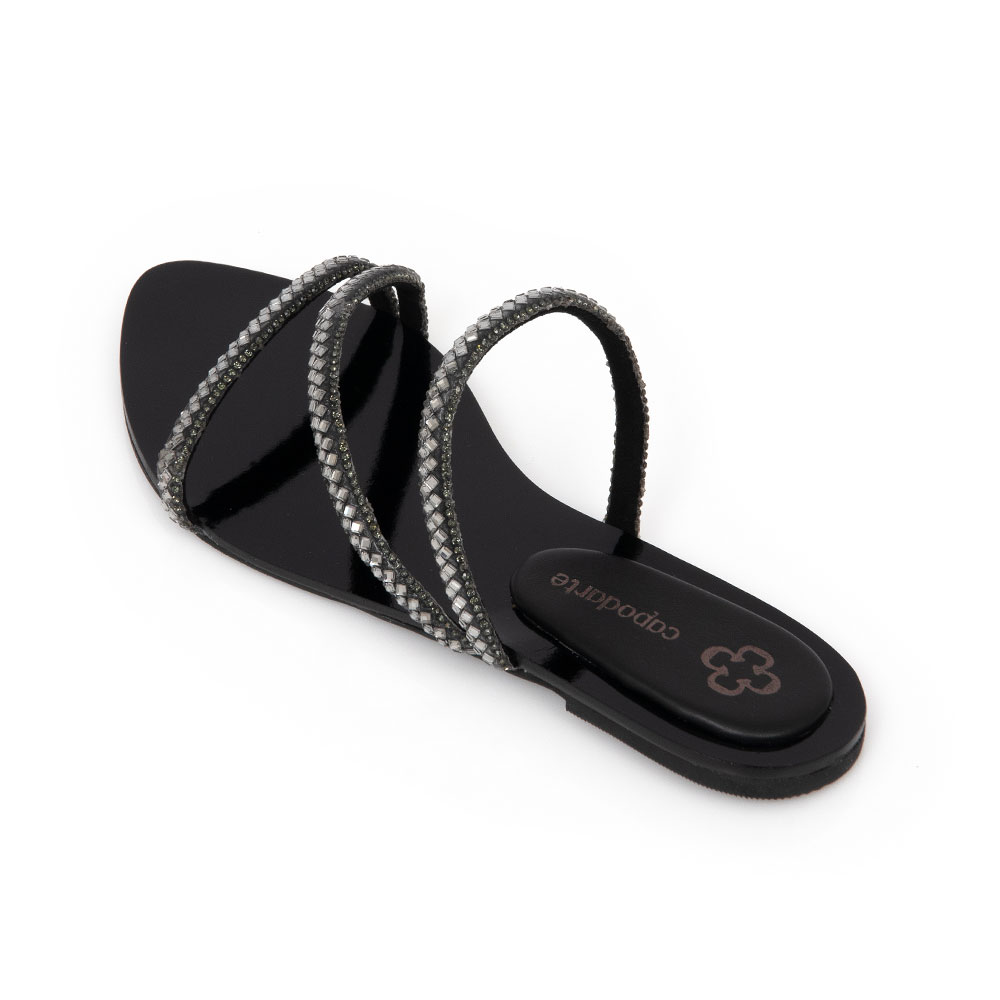 CHINELO RASTEIRA PRETO PEDRARIAS image number 2