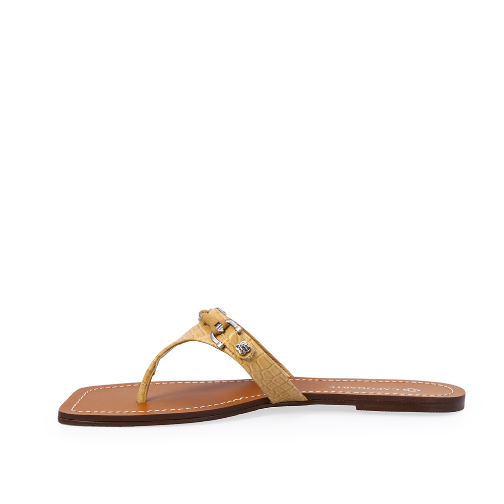 CHINELO RASTEIRO DE COURO BEGE SAVANA image number 2