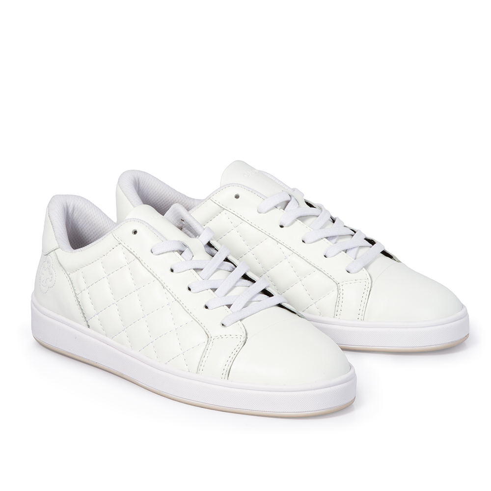 T&Ecirc;NIS FEMININO BRANCO DE COURO AMARRA&Ccedil;&Atilde;O MATELASS&Ecirc; image number 1