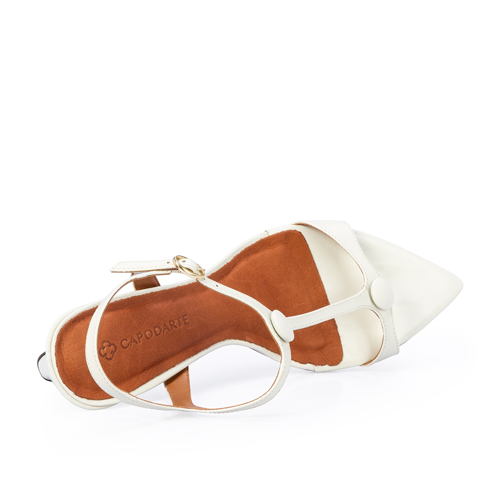 SAND&Aacute;LIA SALTO ALTO BRANCA DUNA DE COURO image number 4