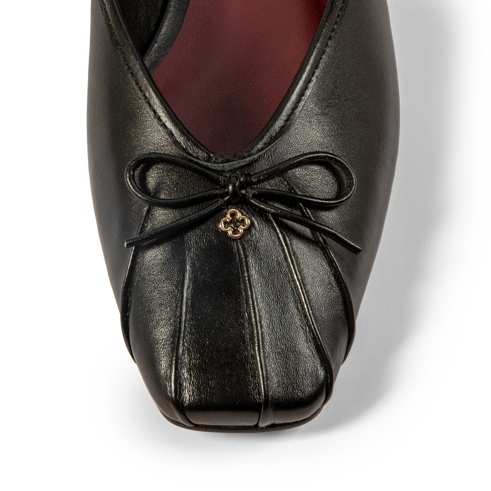 MULE PRETA DE COURO image number 2