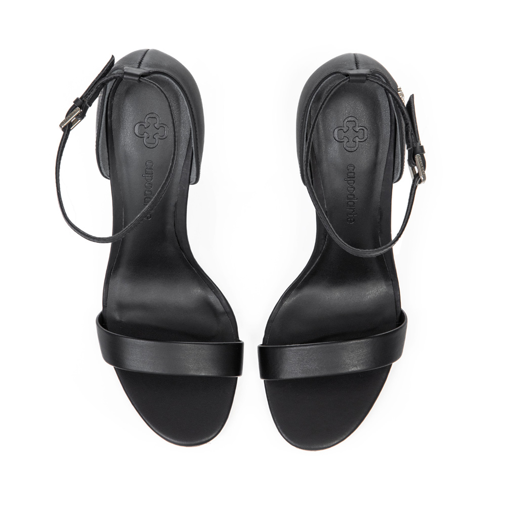 SAND&Aacute;LIA PRETA SALTO FINO DE COURO image number 4