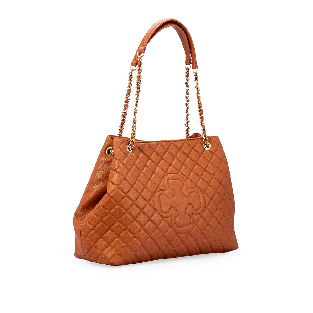 BOLSA GRANDE CARAMELO DE COURO MATELASS&Ecirc; HOBO CARINA image number 3