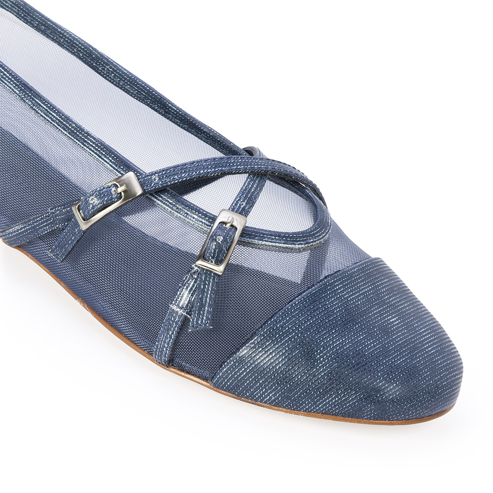 SAPATILHA DE COURO DENIM TELA image number 2
