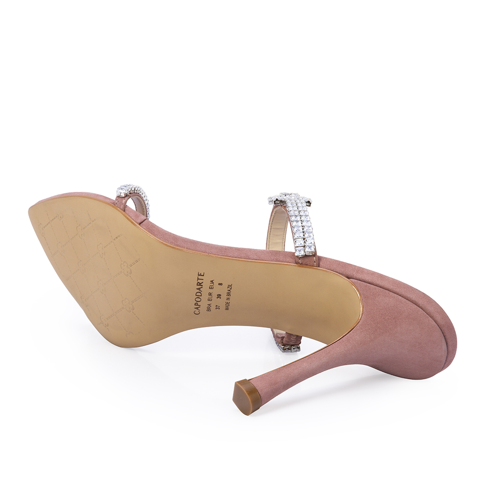 MULE CAPODARTE  COURO NOBUCK MALVA image number 3